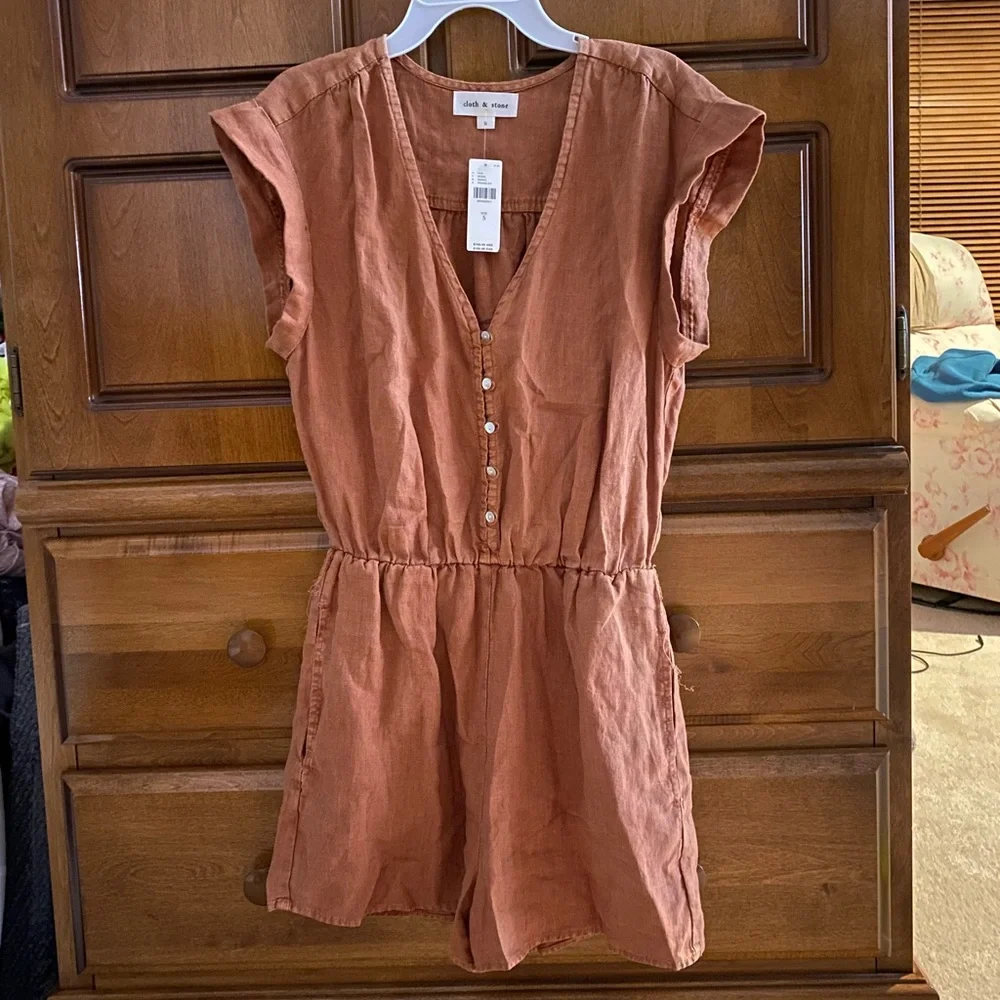 Anthropologie Romper - linen - Picture 2 of 7
